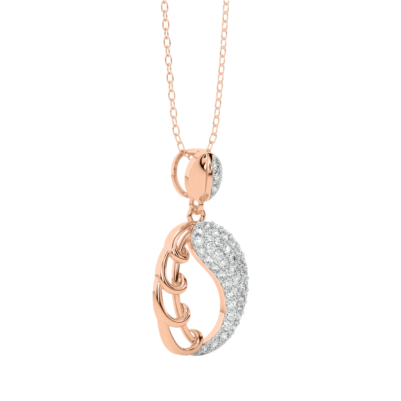 Eleanor Round Diamond Pendant